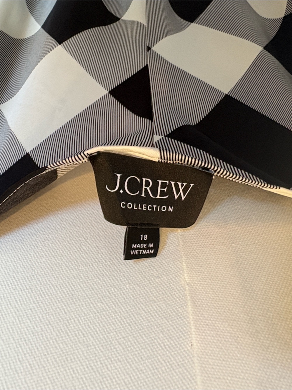NWT J.Crew Collection Buffalo Check Maxi Dress Size 18 - Picture 6 of 6